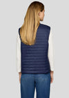 Rabe Zip Front Gilet, Navy