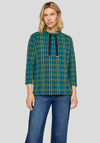 Rabe Houndstooth Drawstring Sweatshirt, Navy