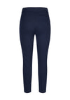 Rabe Zipped Slim Leg Trousers, Navy