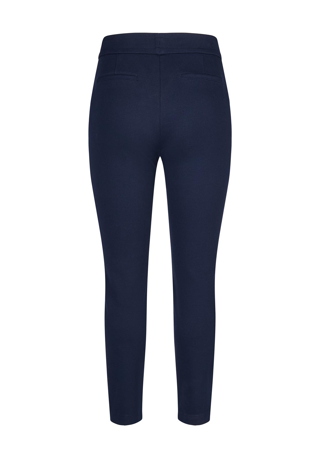 Rabe Zipped Slim Leg Trousers, Navy