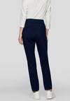 Rabe Zipped Slim Leg Trousers, Navy