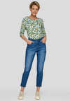 Rabe Star Print Top, Green Multi