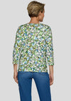 Rabe Star Print Top, Green Multi