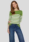 Rabe Abstract Print Top, Green Multi