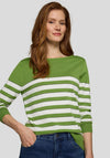 Rabe Abstract Print Top, Green Multi