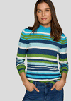 Rabe Fine Knit Striped Sweater, Blue