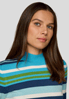 Rabe Fine Knit Striped Sweater, Blue
