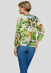 Rabe Abstract Animal Print Top, Green Multi
