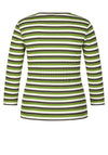 Rabe Striped Print Top, Green Multi