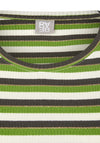 Rabe Striped Print Top, Green Multi