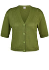 Rabe Short Sleeve Button Cardigan, Green