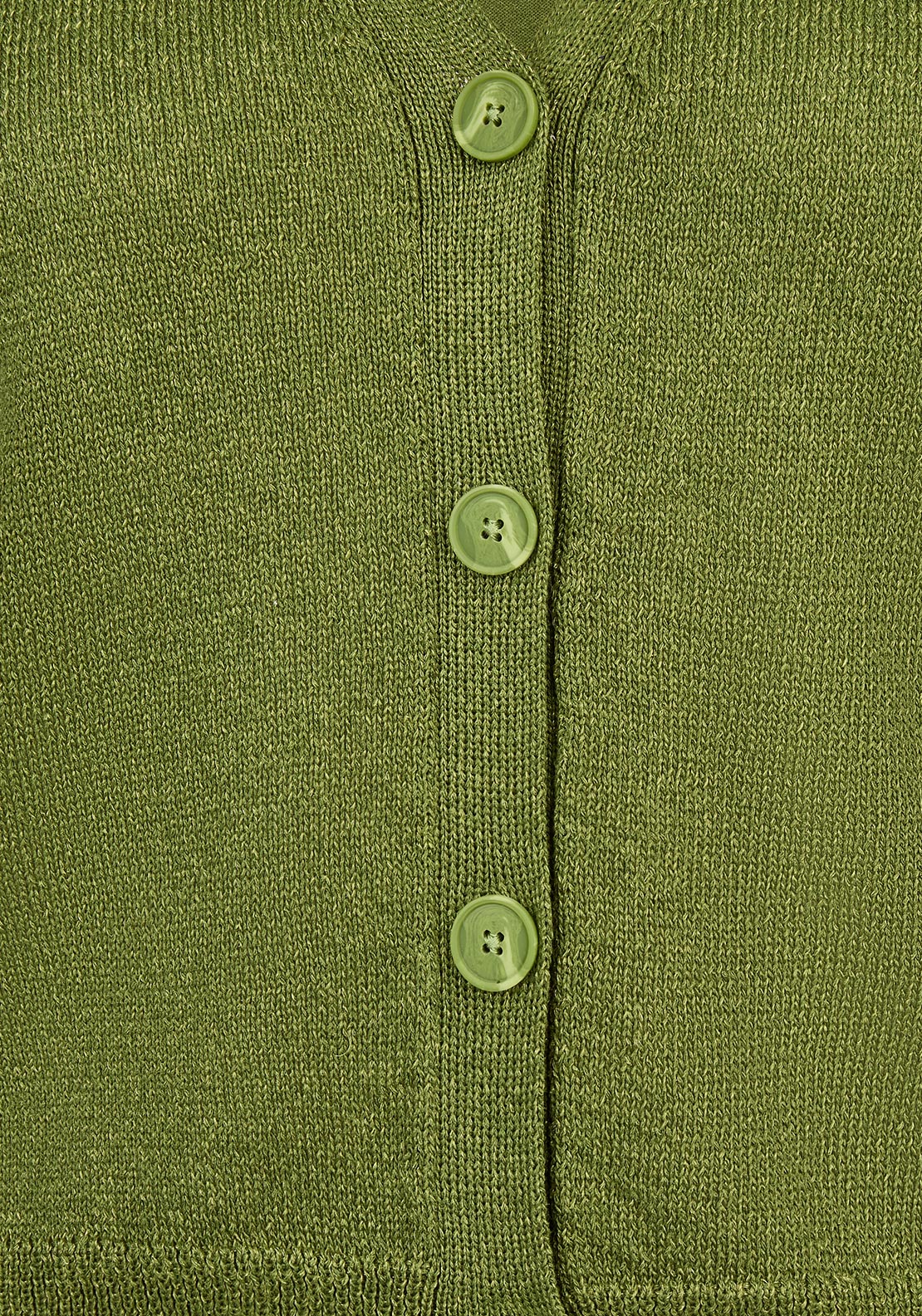 Rabe Short Sleeve Button Cardigan, Green