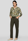 Rabe Leopard Print Blouse, Green Multi