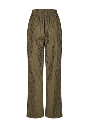 Rabe Jacquard Satin Feel Trousers, Green