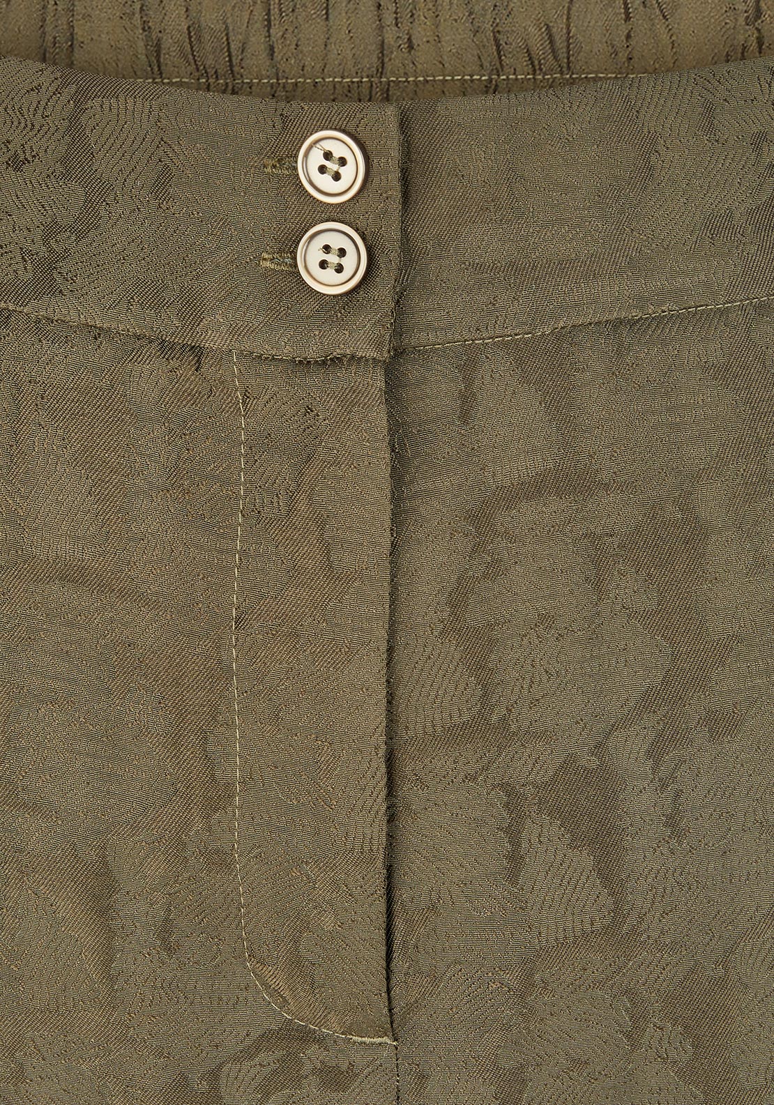 Rabe Jacquard Satin Feel Trousers, Green