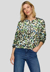 Rabe Sequin Leopard Print Jacket, Green Multi