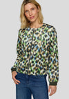 Rabe Sequin Leopard Print Jacket, Green Multi