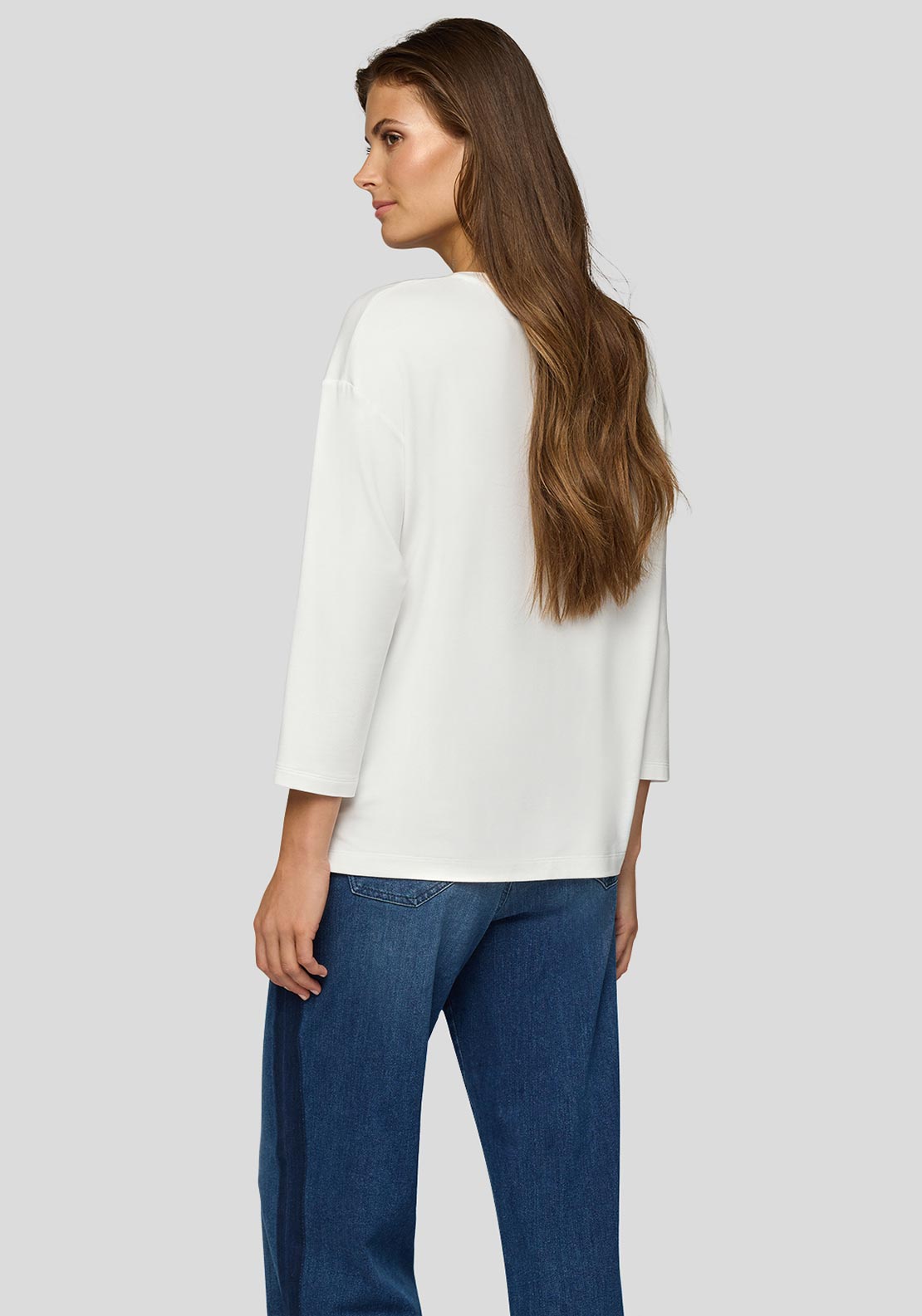 Rabe Embellished City Scape Top, White