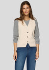 Rabe V Neck Knit Waistcoat, Beige