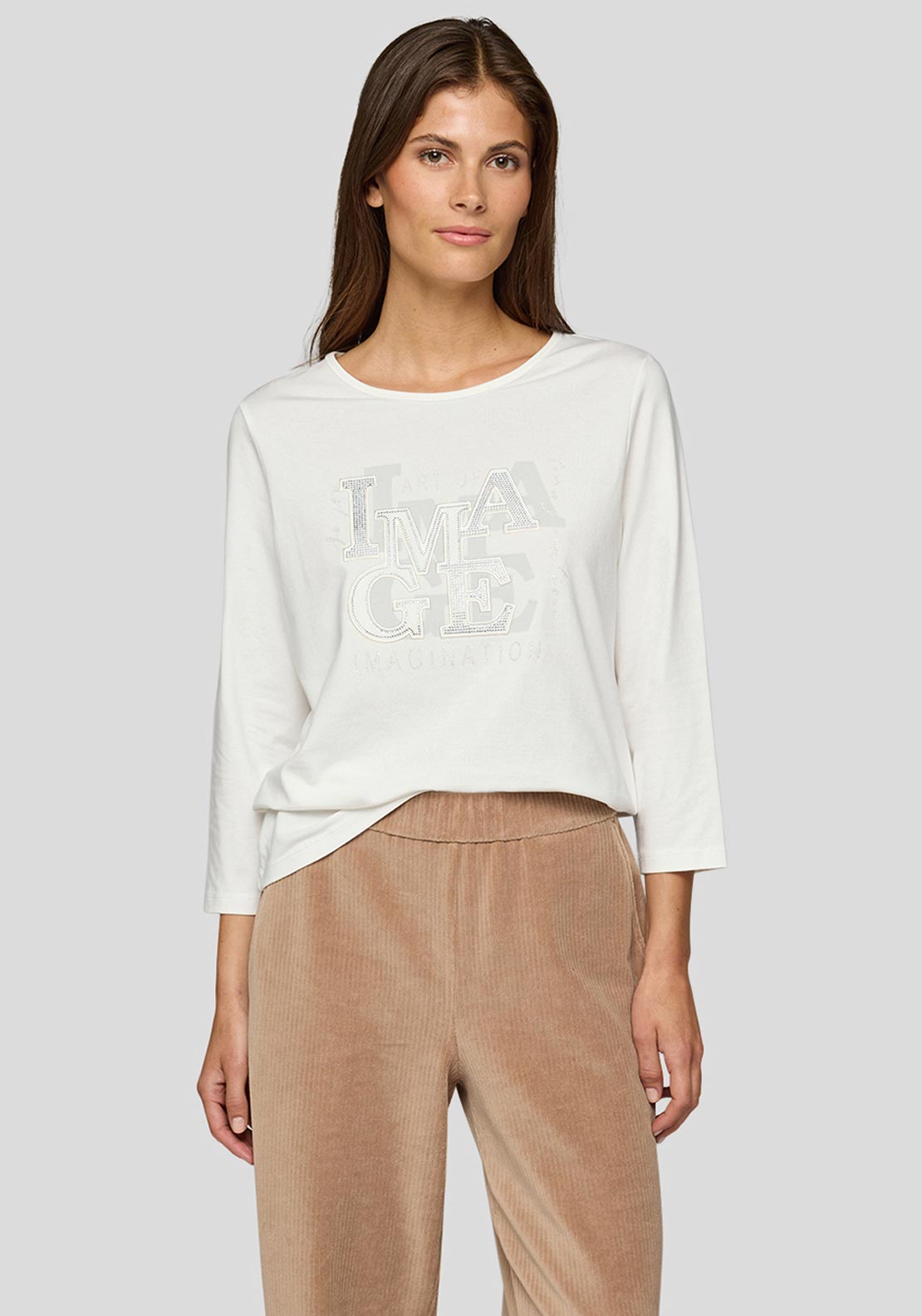 Rabe Embellished Front Top, White
