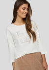 Rabe Embellished Front Top, White