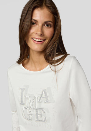 Rabe Embellished Front Top, White