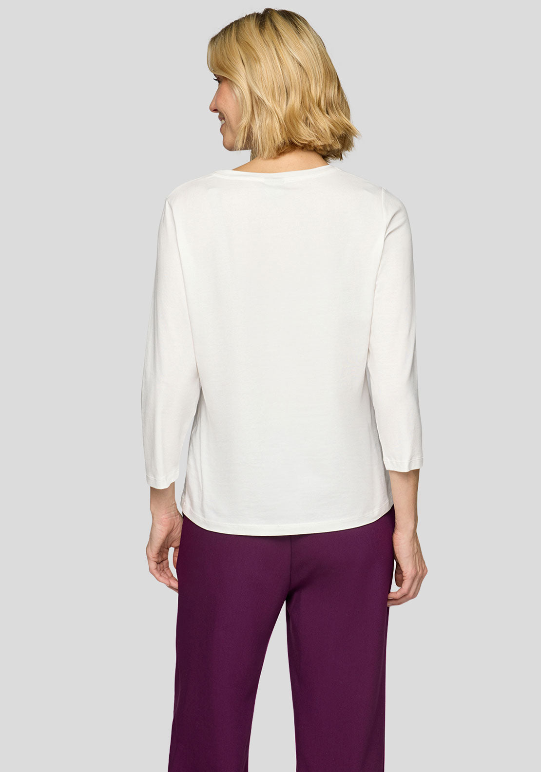 Rabe Embellished City Scape Top, White