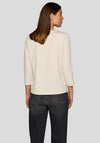 Rabe Happy Floral Print Top, Beige