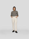 Rabe Zipped Slim Leg Trousers, Beige