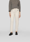 Rabe Zipped Slim Leg Trousers, Beige