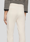 Rabe Zipped Slim Leg Trousers, Beige