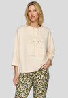 Rabe Rhinestone Embellished Sweatshirt, Cream
