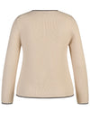 Rabe Embellished Abstract Front Jumper, Beige