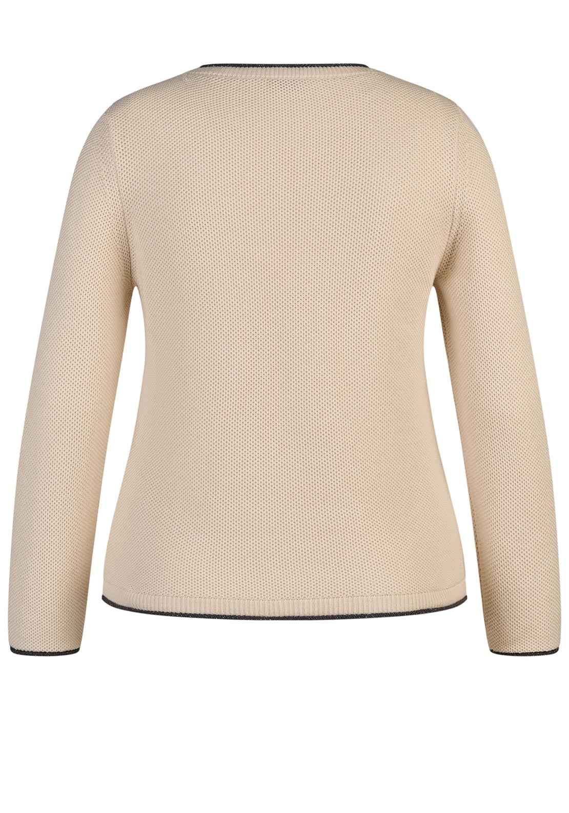 Rabe Embellished Abstract Front Jumper, Beige