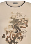 Rabe Embellished Abstract Front Jumper, Beige