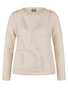 Rabe Embellished Knit Jumper, Cream