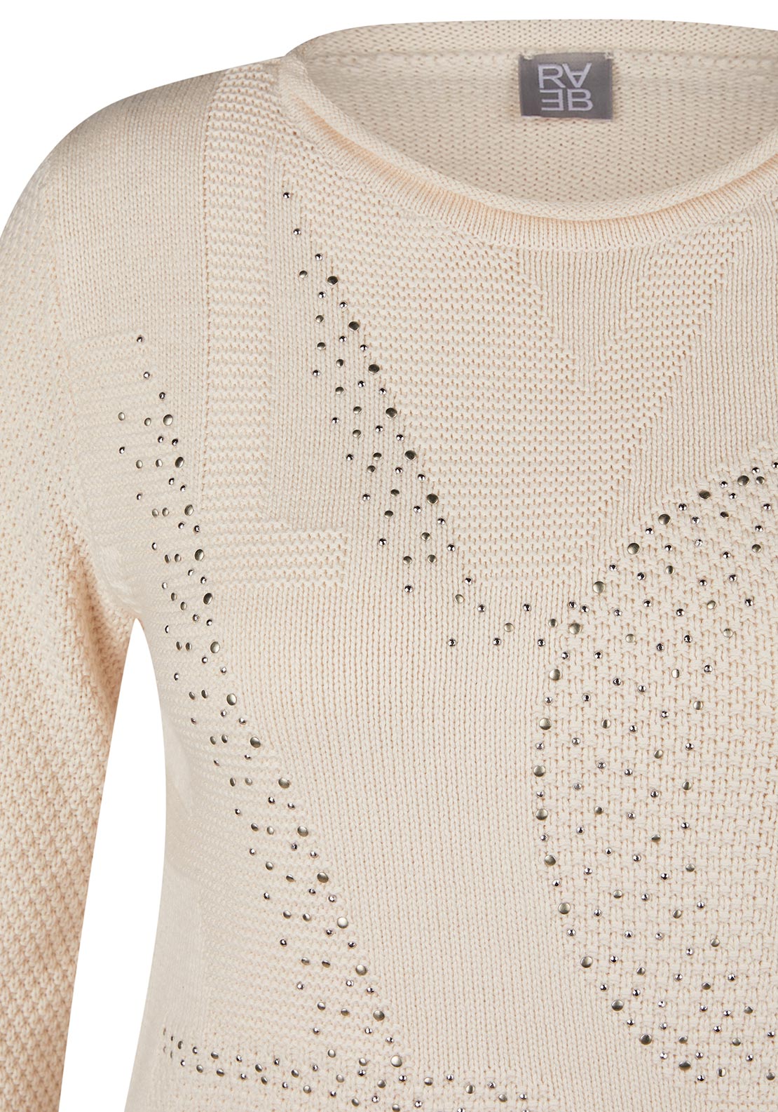 Rabe Embellished Knit Jumper, Cream