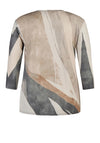 Rabe Abstract Print Embellished Top, Beige Multi