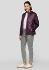 Rabe Quilted Zipped Jacket, Purple