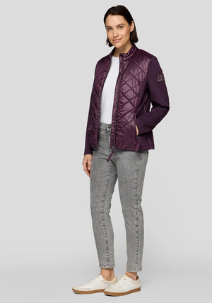 Rabe Quilted Zipped Jacket, Purple