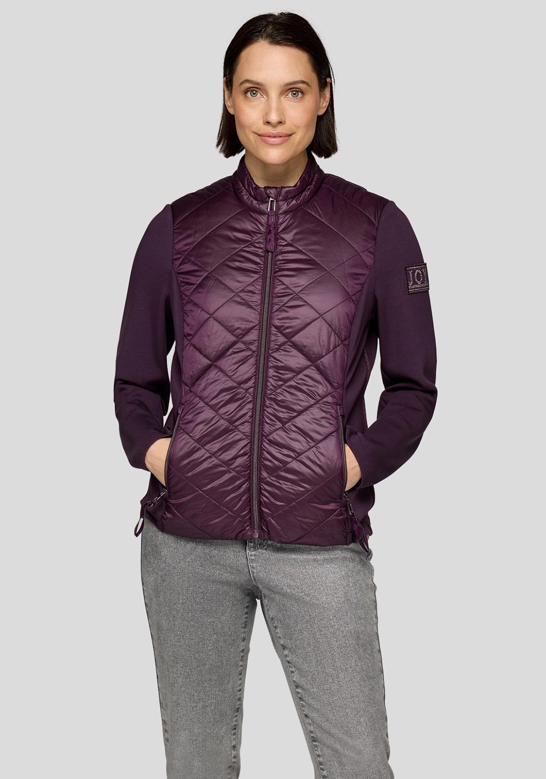 Rabe Quilted Zipped Jacket, Purple