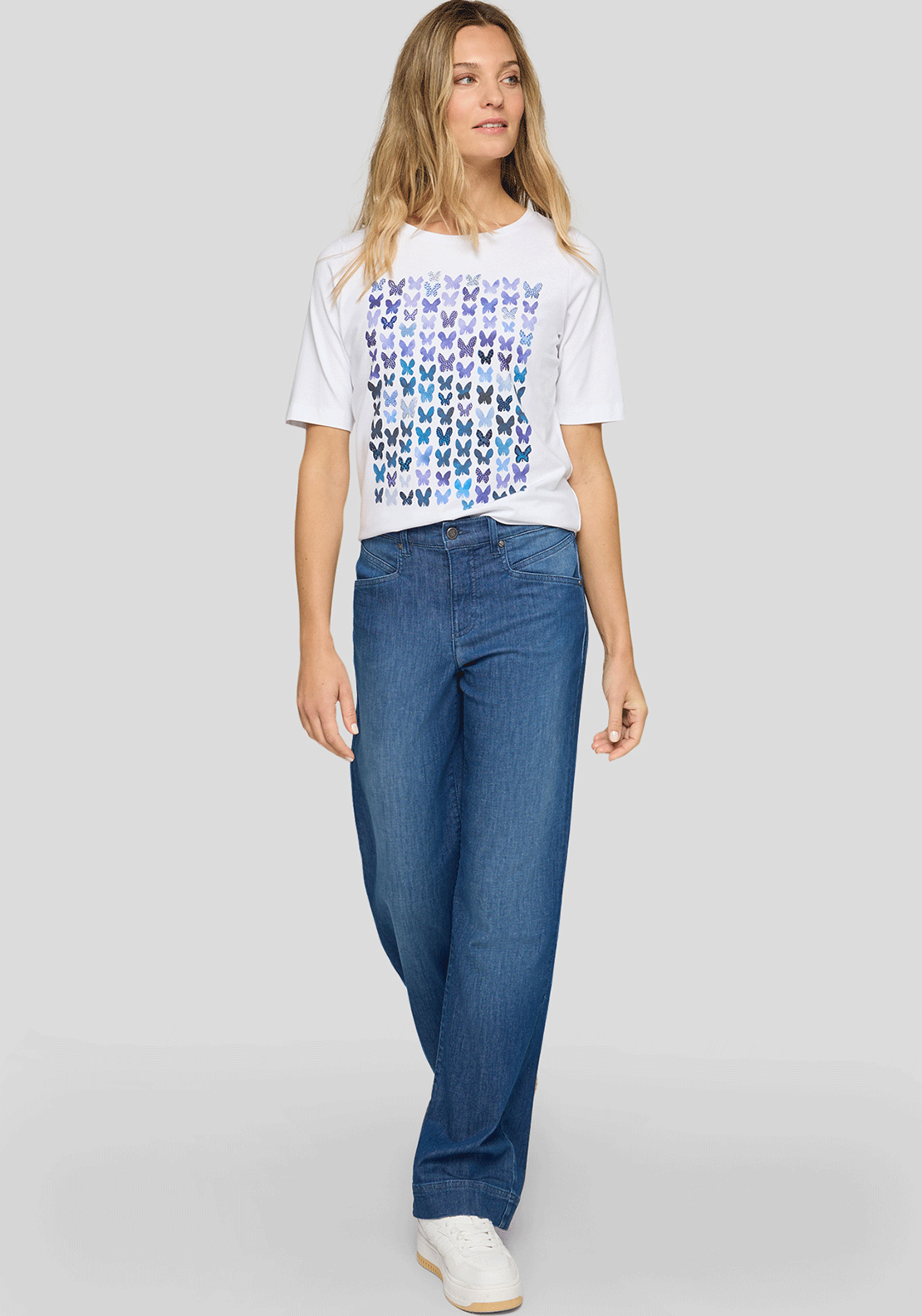 Rabe Butterfly Graphic T-Shirt, White
