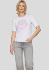 Rabe Heart Graphic T-Shirt, White