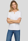 Rabe Chain Trim T-Shirt, White