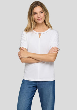 Rabe Chain Trim T-Shirt, White