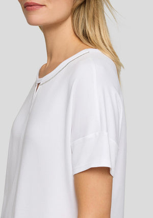 Rabe Chain Trim T-Shirt, White
