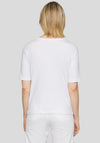 Rabe Graphic Print with Rhinestone Detail T-Shirt, White Multi