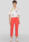 Rabe Tropical Print Polo Top, White