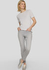 Rabe Lurex Knit Short Sleeve Top, Silver
