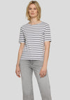 Rabe Striped Cotton T-Shirt, Grey
